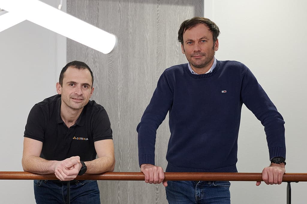 Les 2 cofonfateurs de Cotrolia : Jean-Charles Trochon et Vincent Nicot