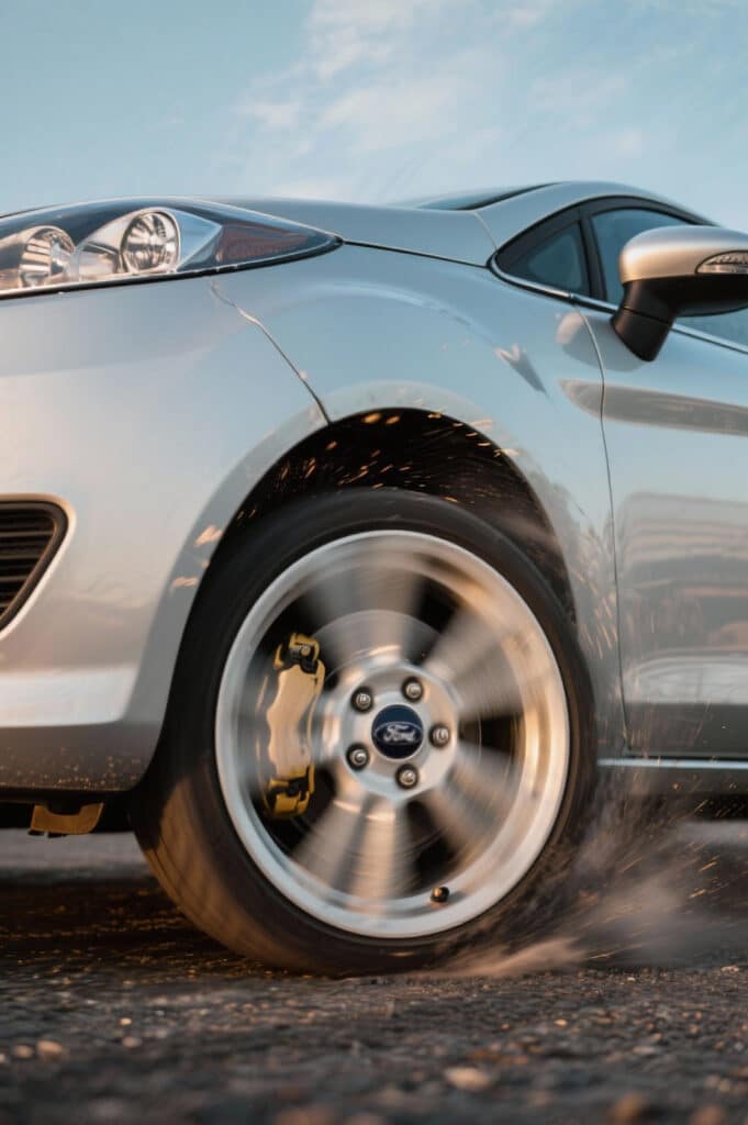 freepik un vhicule ford fiesta qui fait un freinage durgen 51565