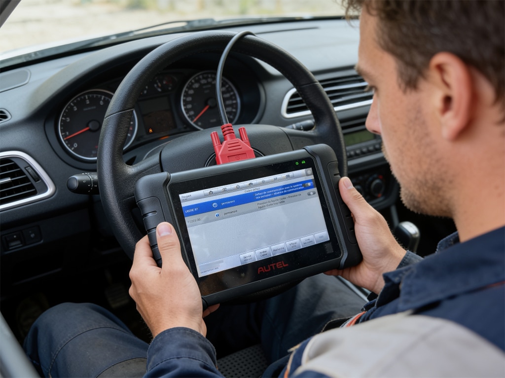 garage diagnostic atelier P20E8